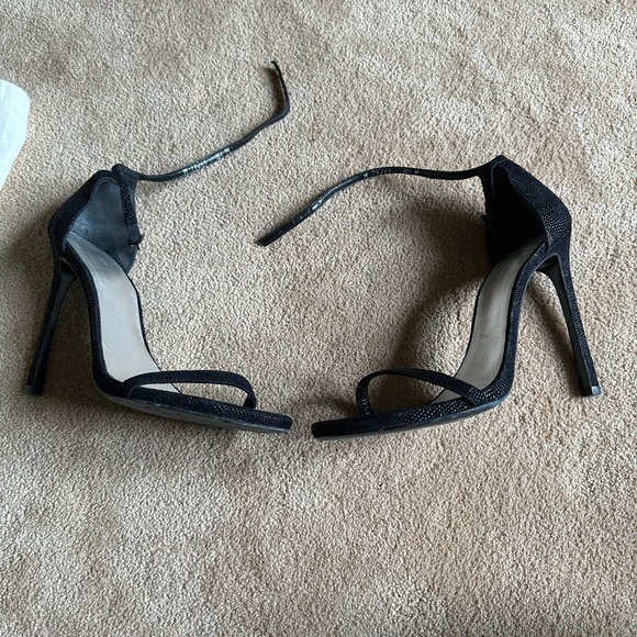 Stuart Weitzman black caviar nudist heel 38.5 - Picture 5 of 5